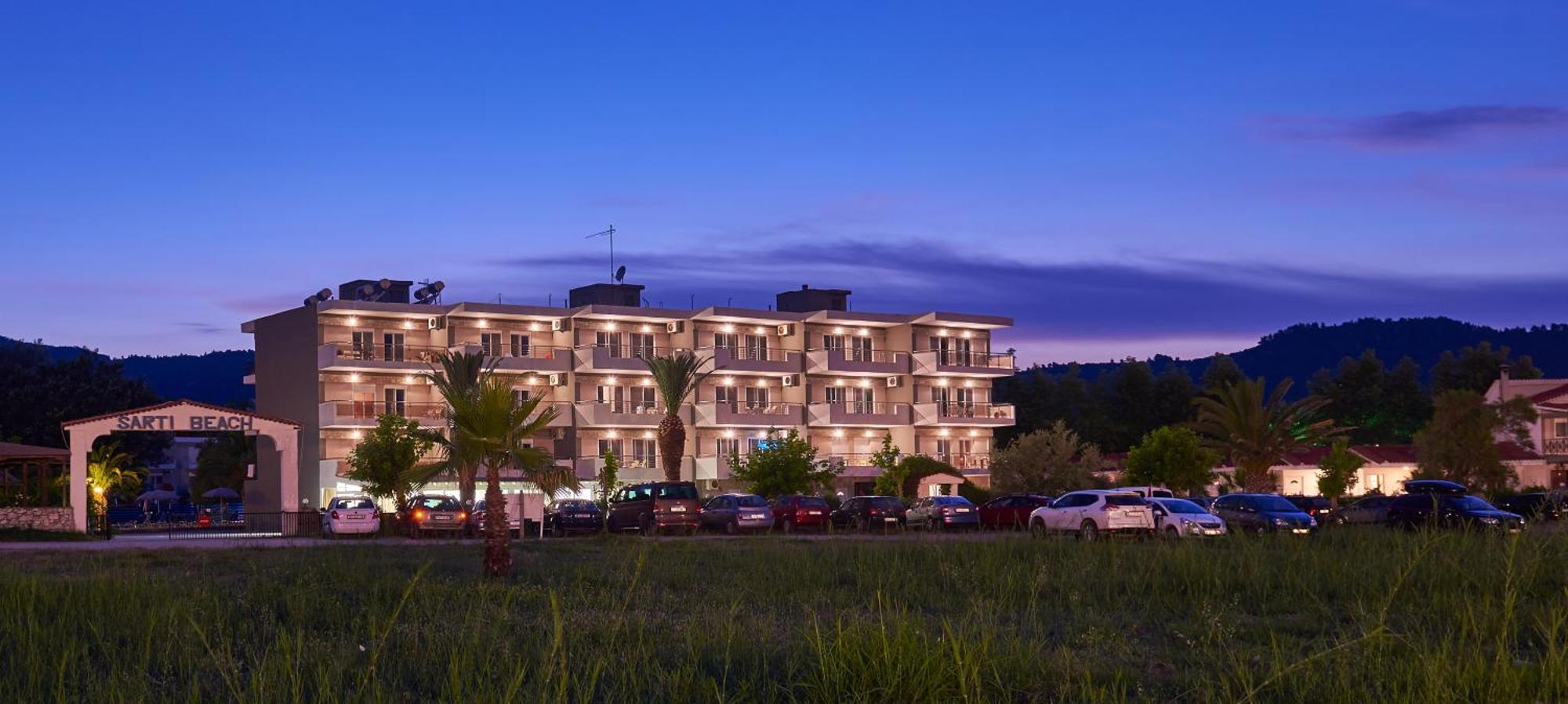 Hotel Sarti Beach Bagian luar foto