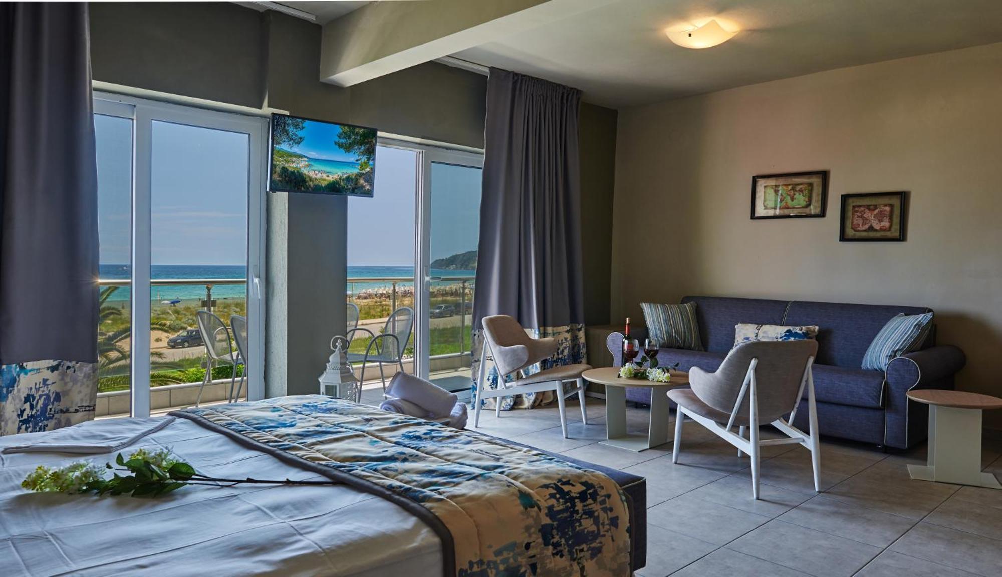 Hotel Sarti Beach Bagian luar foto